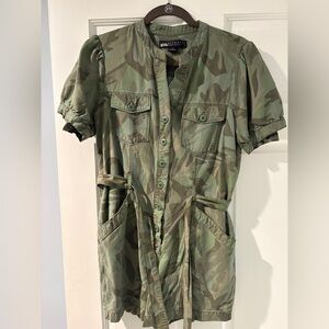 Sanctuary Green Camouflage romper with pockets